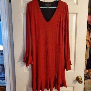 Red Long Sleeve Dress